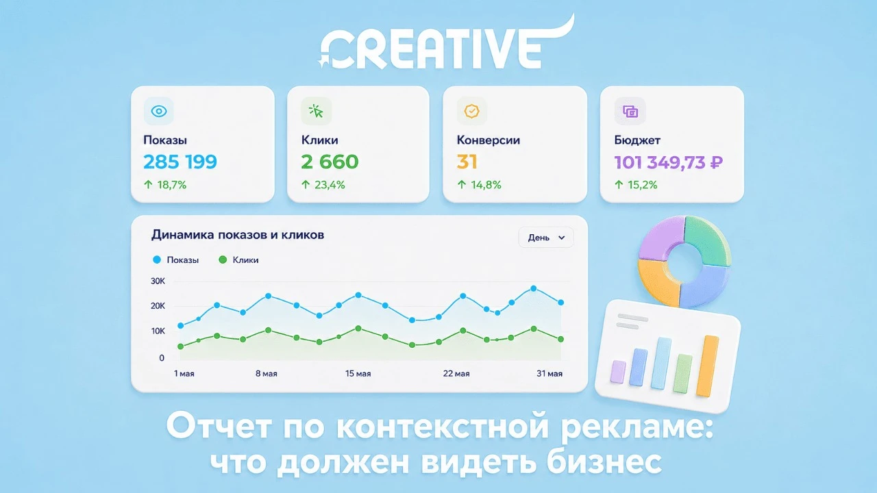 Хороший отчет по контекстной рекламе — понятно, удобно и без лишних действий